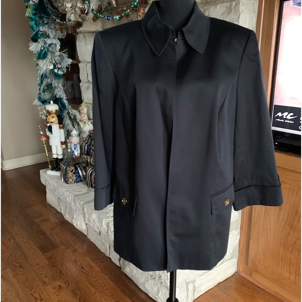 Alex Maria Women Open Black Blazer